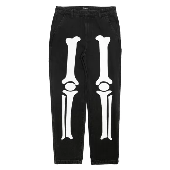 Ripndip Pants | Skelly Nerm Pants Black Wash Denim