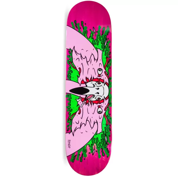 Ripndip Decks | Skull Face Flamingo Board Pink