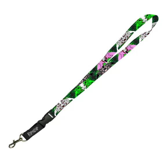 Ripndip Lanyards / Keychains | Skull Face Lanyard Black