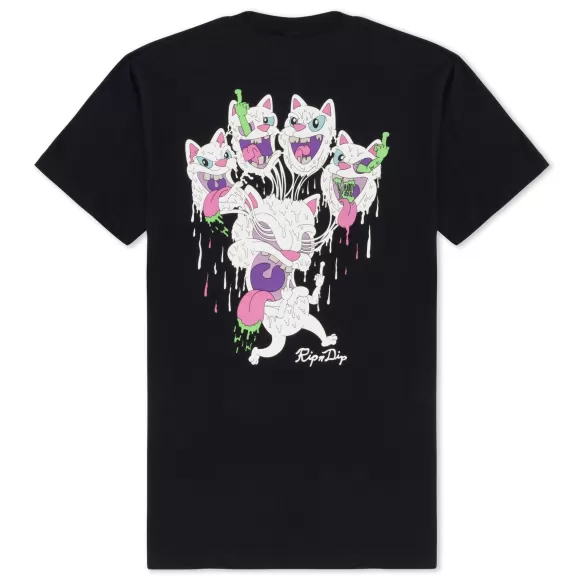 Ripndip Shorts Sleeve Tees | Slimy Boys Tee Black