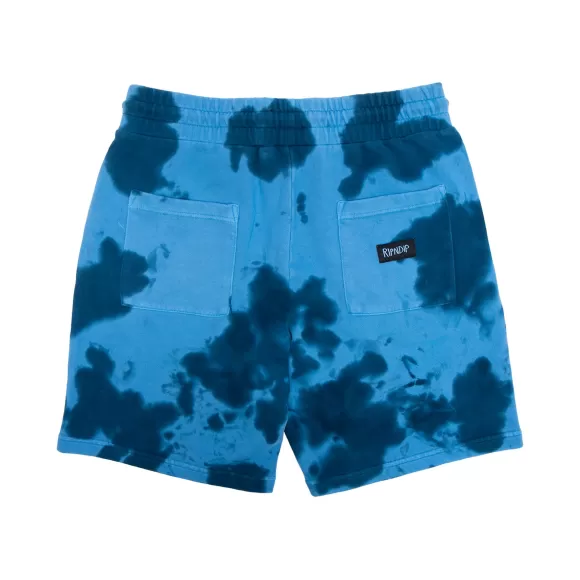 Ripndip Shorts | Space Gang Sweatshorts Navy Lightning Wash