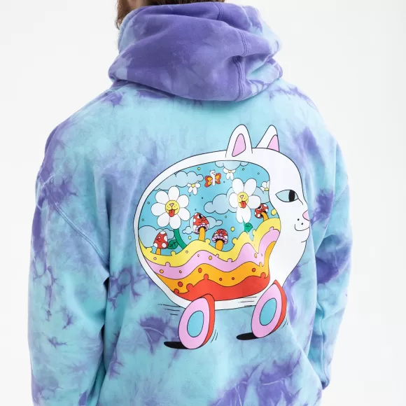 Ripndip Hoodies / Crewnecks | Speedway Boogie Hoodie Periwinkle Lightning Wash