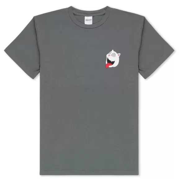 Ripndip Shorts Sleeve Tees | Spiraling Tee Charcoal