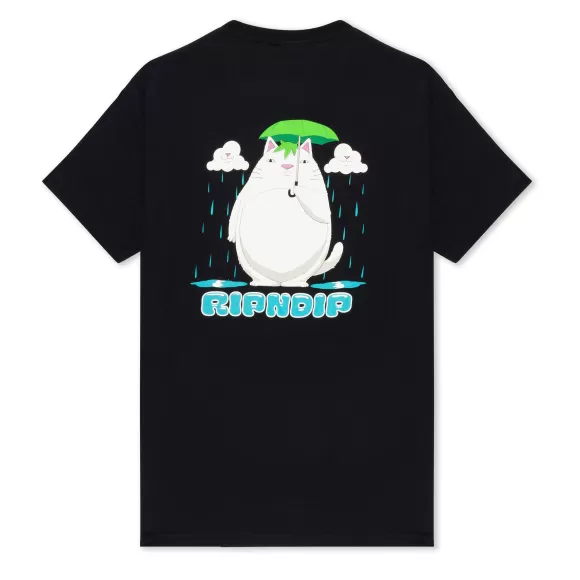 Ripndip Shorts Sleeve Tees | Splish Splash Tee Black