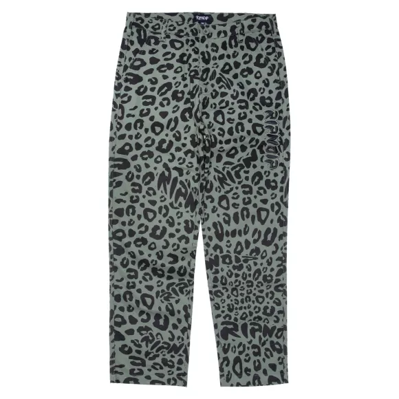 Ripndip Pants | Spotted Cotton Twill Pants Olive