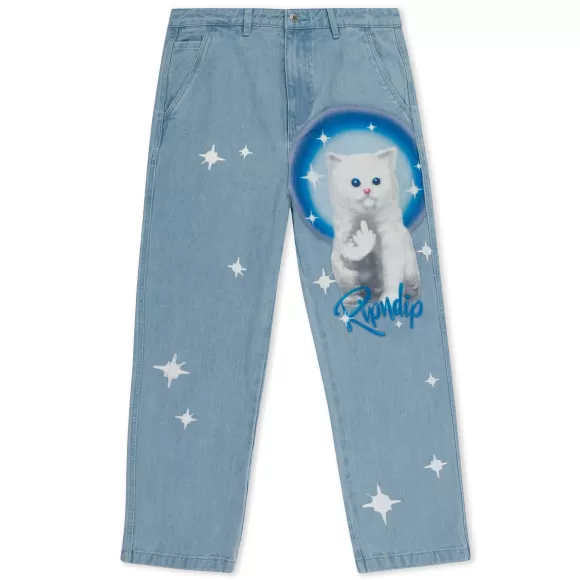 Ripndip Pants | Sprinkles Wide Leg Denim Pants Medium Wash