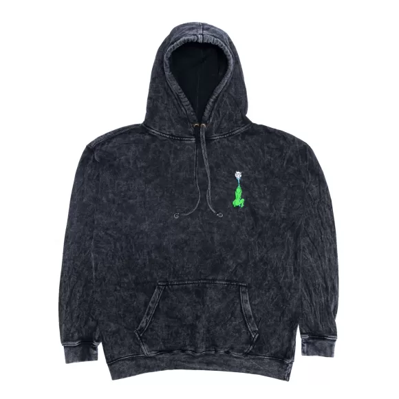 Ripndip Hoodies / Crewnecks | St Hoodie Black Mineral Wash