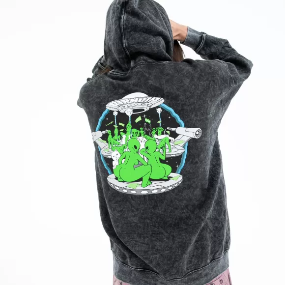 Ripndip Hoodies / Crewnecks | St Hoodie Black Mineral Wash