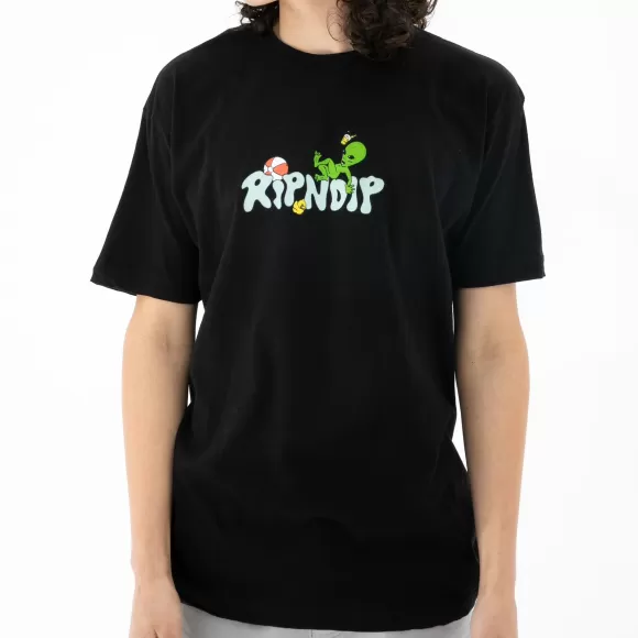 Ripndip Shorts Sleeve Tees | Summer Splash Tee Black