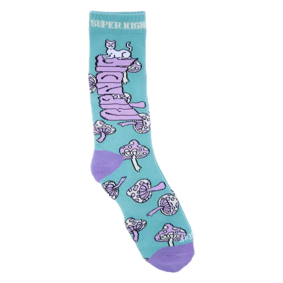 Ripndip Shop All Socks | Super Psychedelic Socks Sage/Lavender