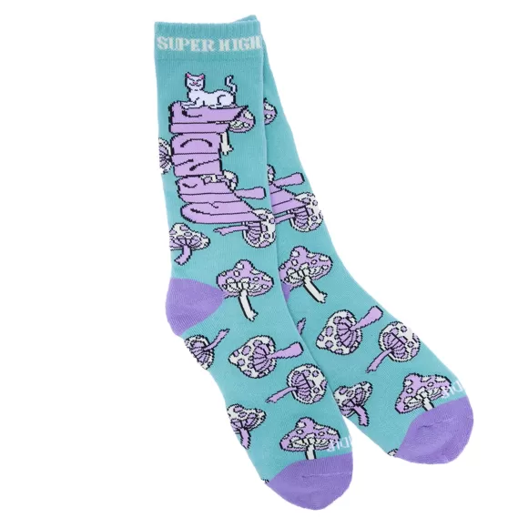 Ripndip Shop All Socks | Super Psychedelic Socks Sage/Lavender