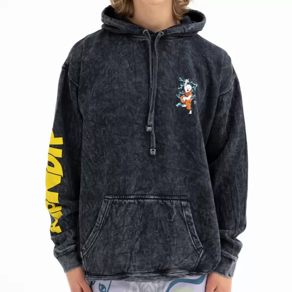 Ripndip Hoodies / Crewnecks | Super Sanerm Hoodie Black Mineral Wash