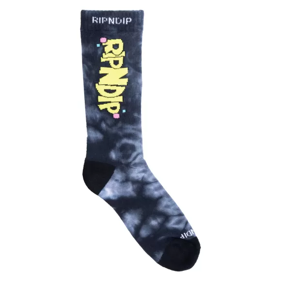 Ripndip Shop All Socks | Super Sanerm Socks Black Lightning