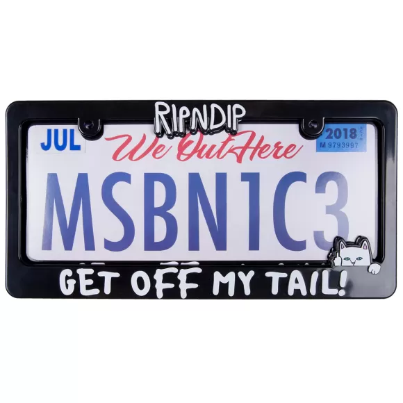 Ripndip Miscellaneous | Tailgate License Plate Frame Black