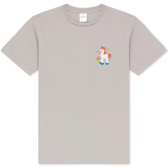 Ripndip Shorts Sleeve Tees | Taste The Rainbow Tee Grey