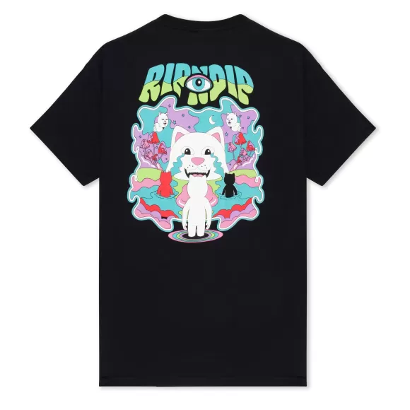 Ripndip Shorts Sleeve Tees | Tear To Heaven Tee Black