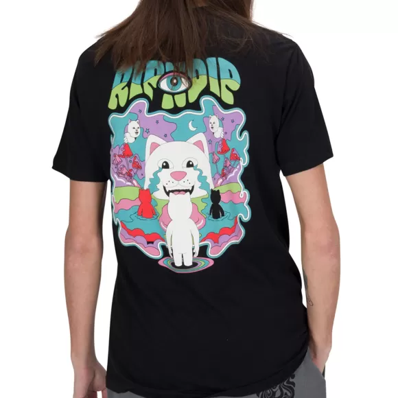 Ripndip Shorts Sleeve Tees | Tear To Heaven Tee Black