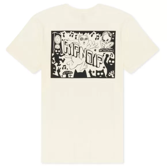 Ripndip Shorts Sleeve Tees | Techno Tee Natural