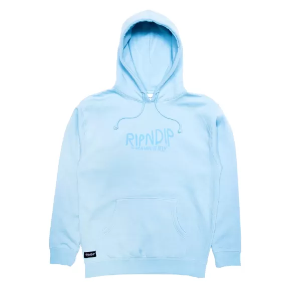 Ripndip Hoodies / Crewnecks | The Great Wave Of Nerm Hoodie Powder Blue