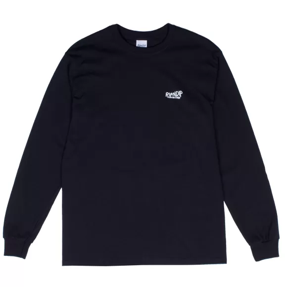 Ripndip Long Sleeve Tees | The Great Wave Of Nerm Long Sleeve Black