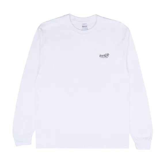 Ripndip Long Sleeve Tees | The Great Wave Of Nerm Long Sleeve White