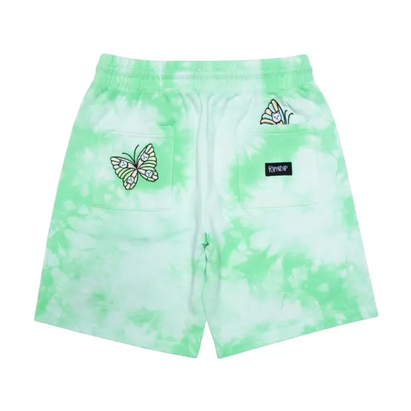 Ripndip Shorts | Think Factory Sweatshorts Mint Cloud Wash