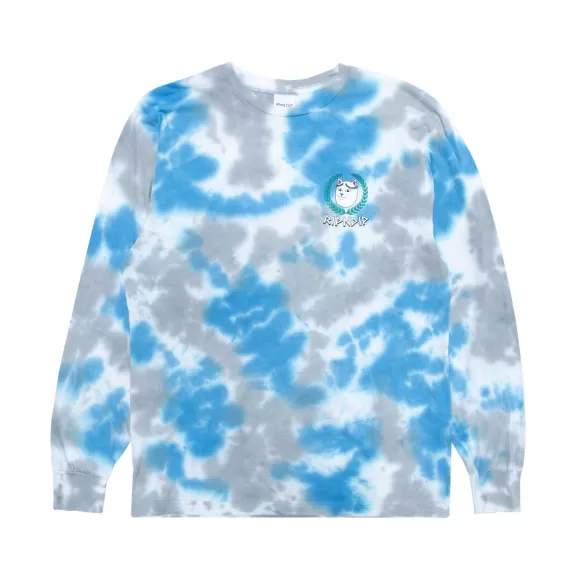 Ripndip Long Sleeve Tees | Waiting In Heaven Long Sleeve Light Blue Cloud Wash