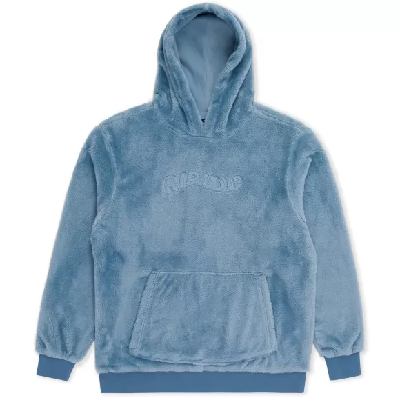 Ripndip Hoodies / Crewnecks | Waves Sherpa Hoodie Light Slate