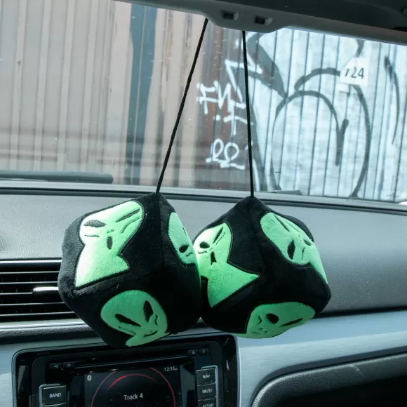 Ripndip Car Accessories | We Out Here Fuzzy Dice Black