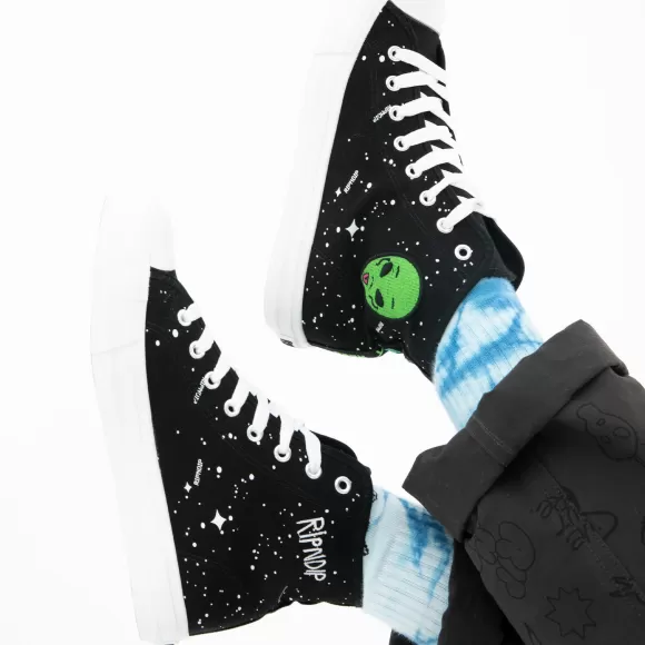 Ripndip Shoes | We Out Here High Top Shoe Black