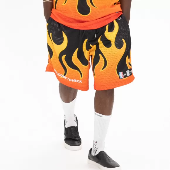 Ripndip Shorts | Welcome To Heck Basketball Shorts Black