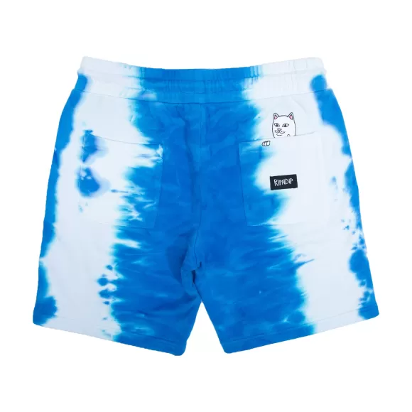 Ripndip Sweats | Wilshire Sweatshorts Blue Stripe Dye