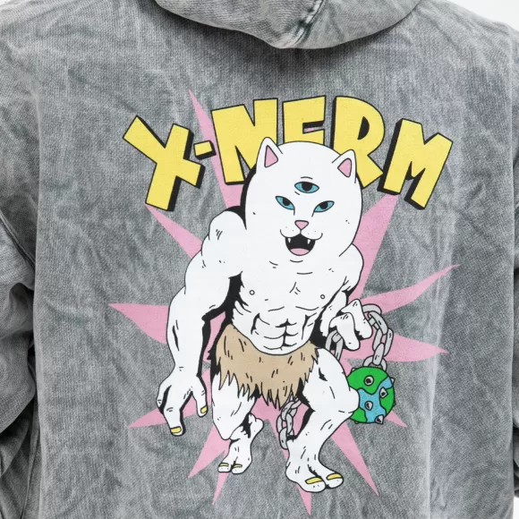 Ripndip Hoodies / Crewnecks | X Nerm Hoodie Charcoal Mineral Wash