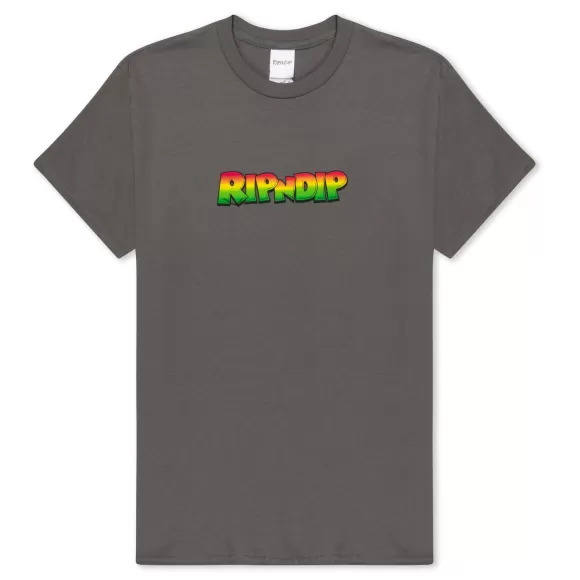 Ripndip Shorts Sleeve Tees | Ya Man! Tee Charcoal