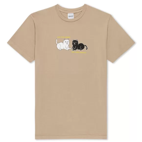 Ripndip Shorts Sleeve Tees | You Love Me Tee Almond