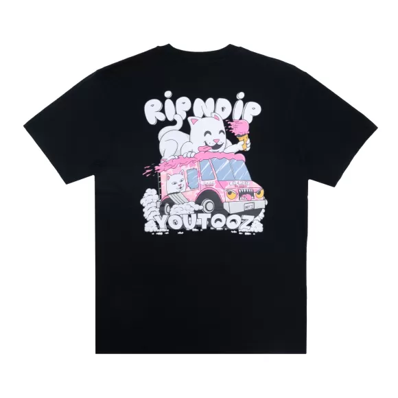 Ripndip Shorts Sleeve Tees | Youtooz Crazy Cream Truck Tee Black