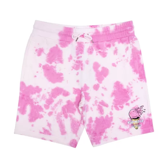 Ripndip Shorts | Youtooz Ice Cream Sweatshorts Pink Tie Dye