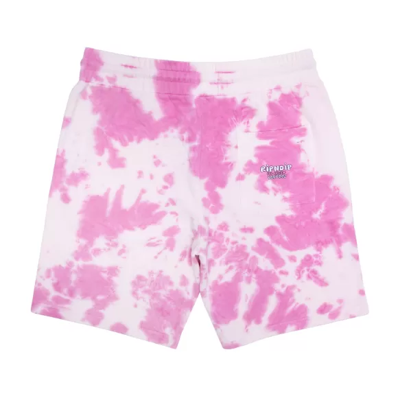 Ripndip Shorts | Youtooz Ice Cream Sweatshorts Pink Tie Dye